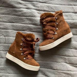 ✨ Host Pick! NIB Steve Madden Wharton Fur Lined Sneaker Boots 🔥